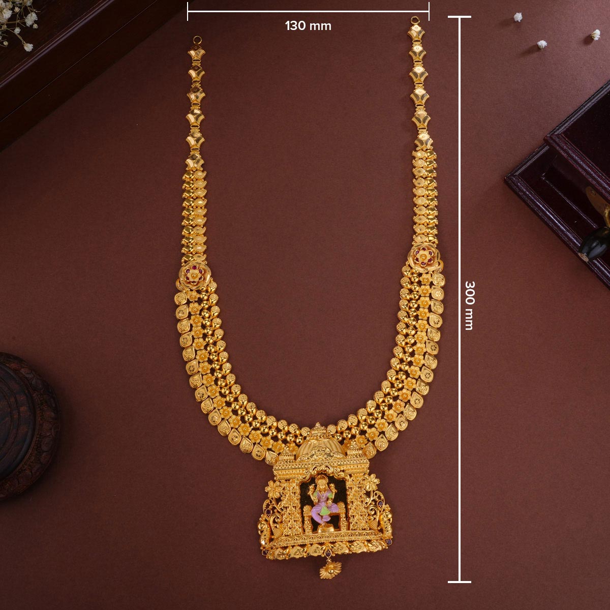 Sitting Lakshmi Long Necklace