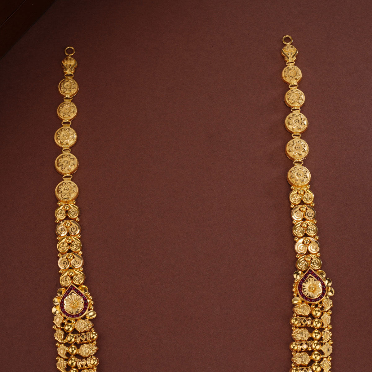 Peacock-inspired Long Necklace