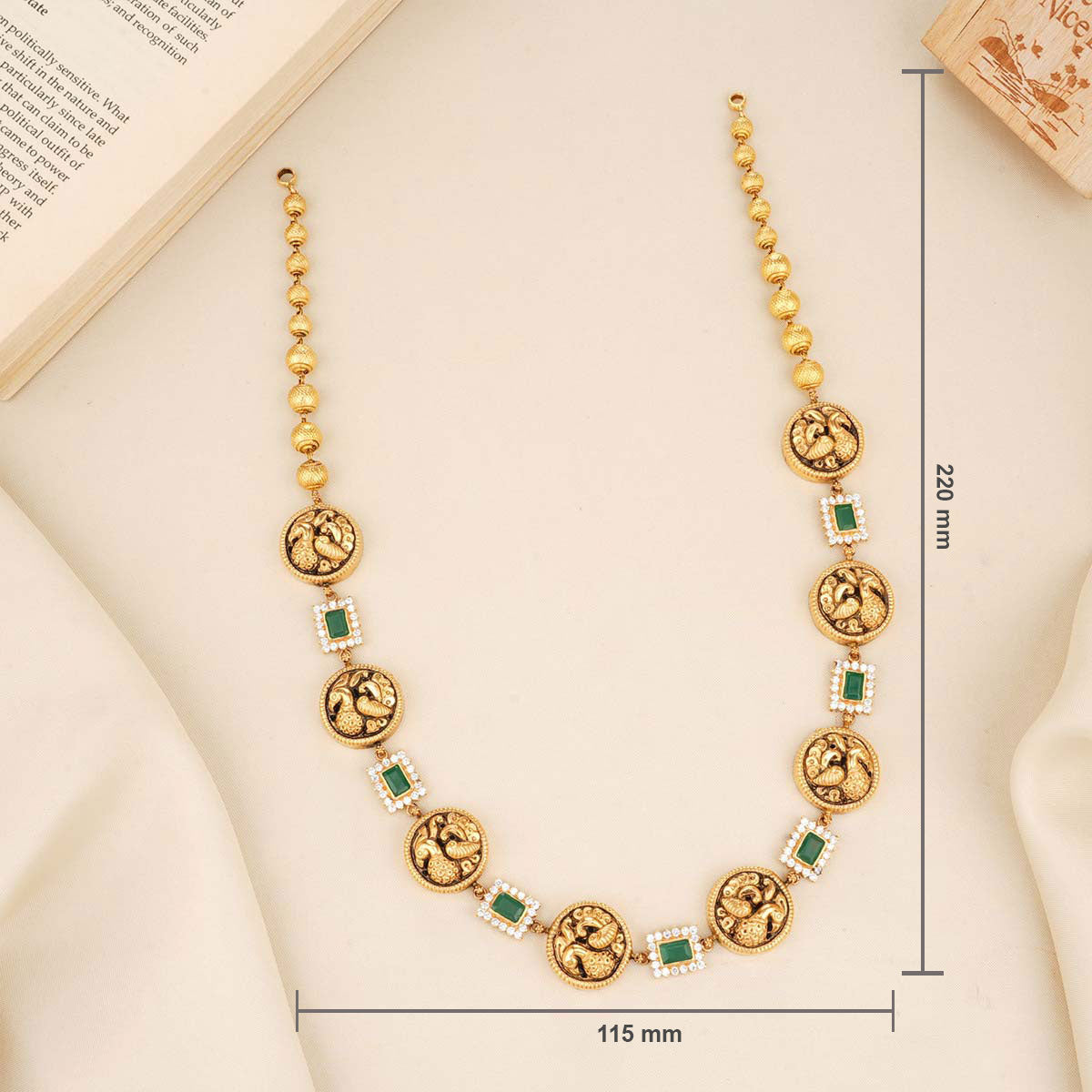 Peacock Designed Long Necklace