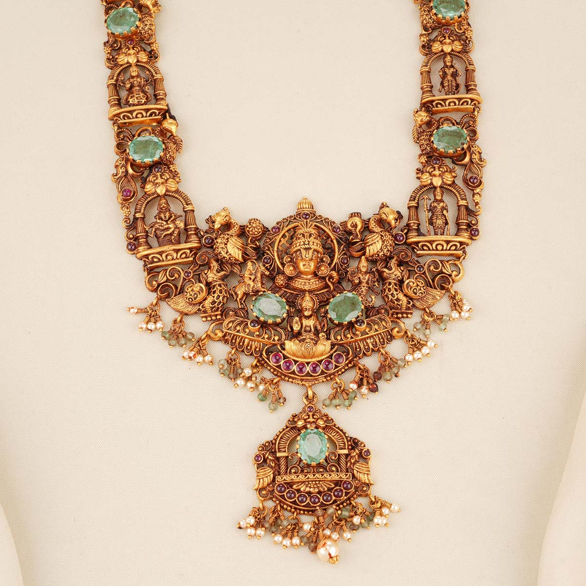 Lord Perumal Nagas Long Necklace