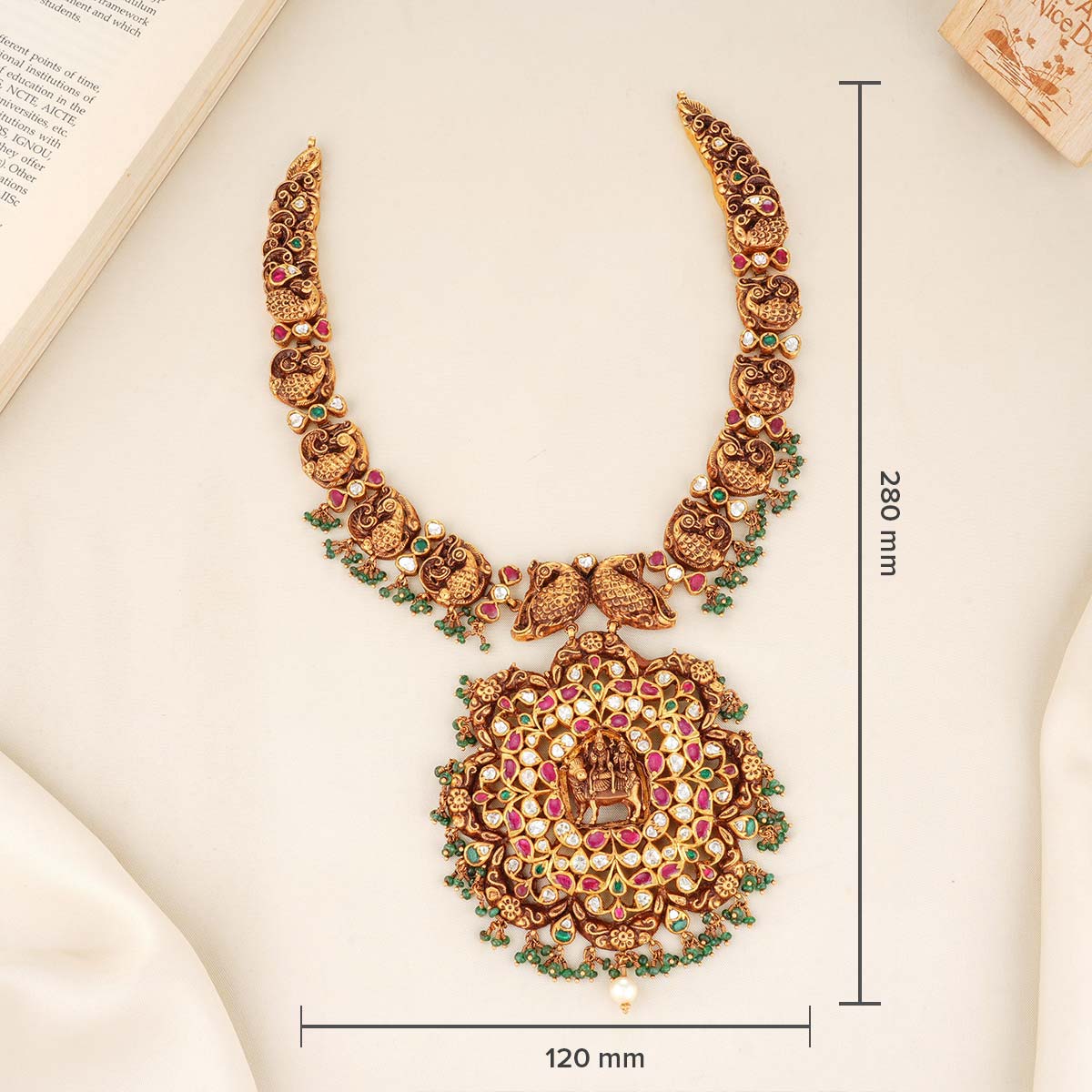 God Shivan Parvathi Long Necklace