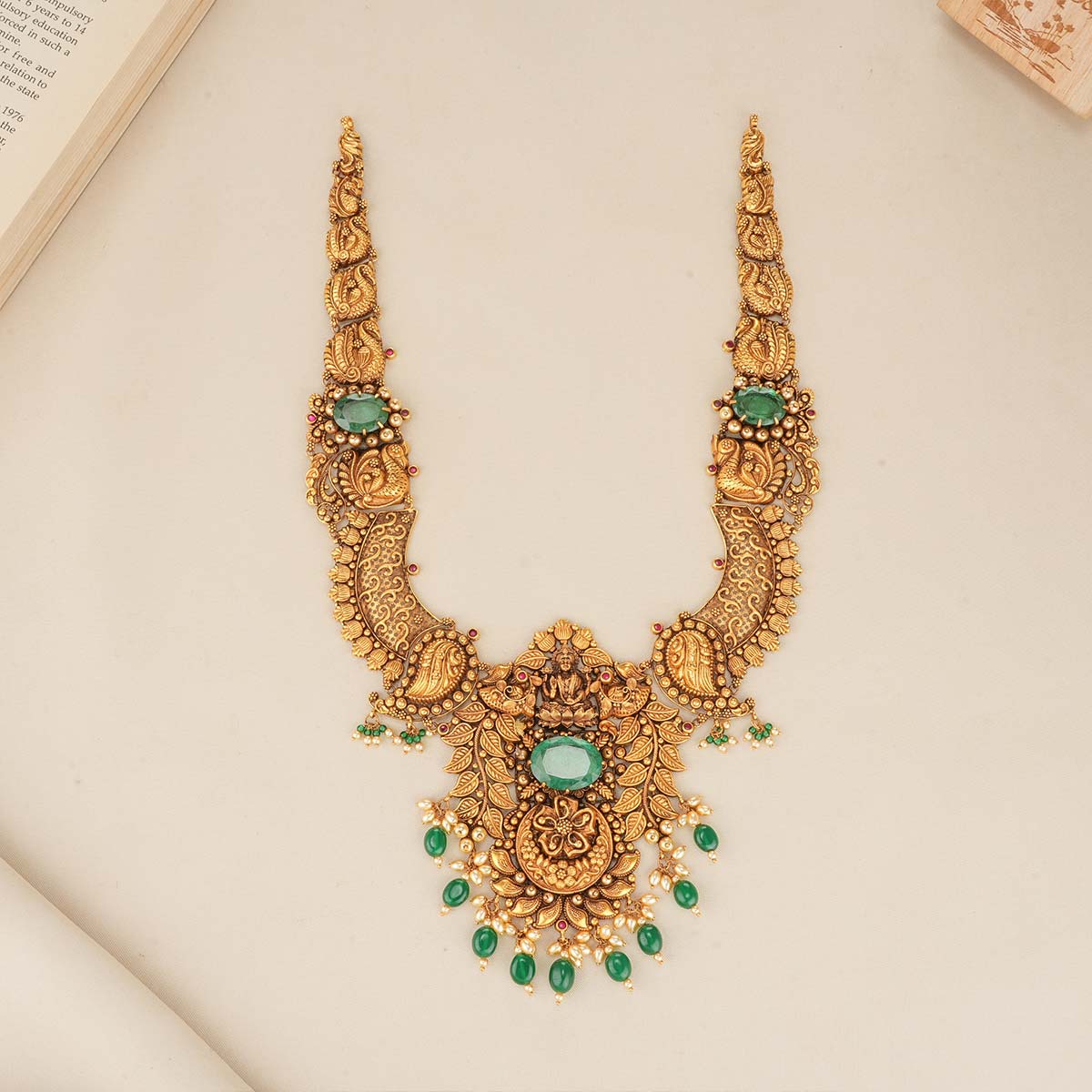 Golden Charms Long Necklace