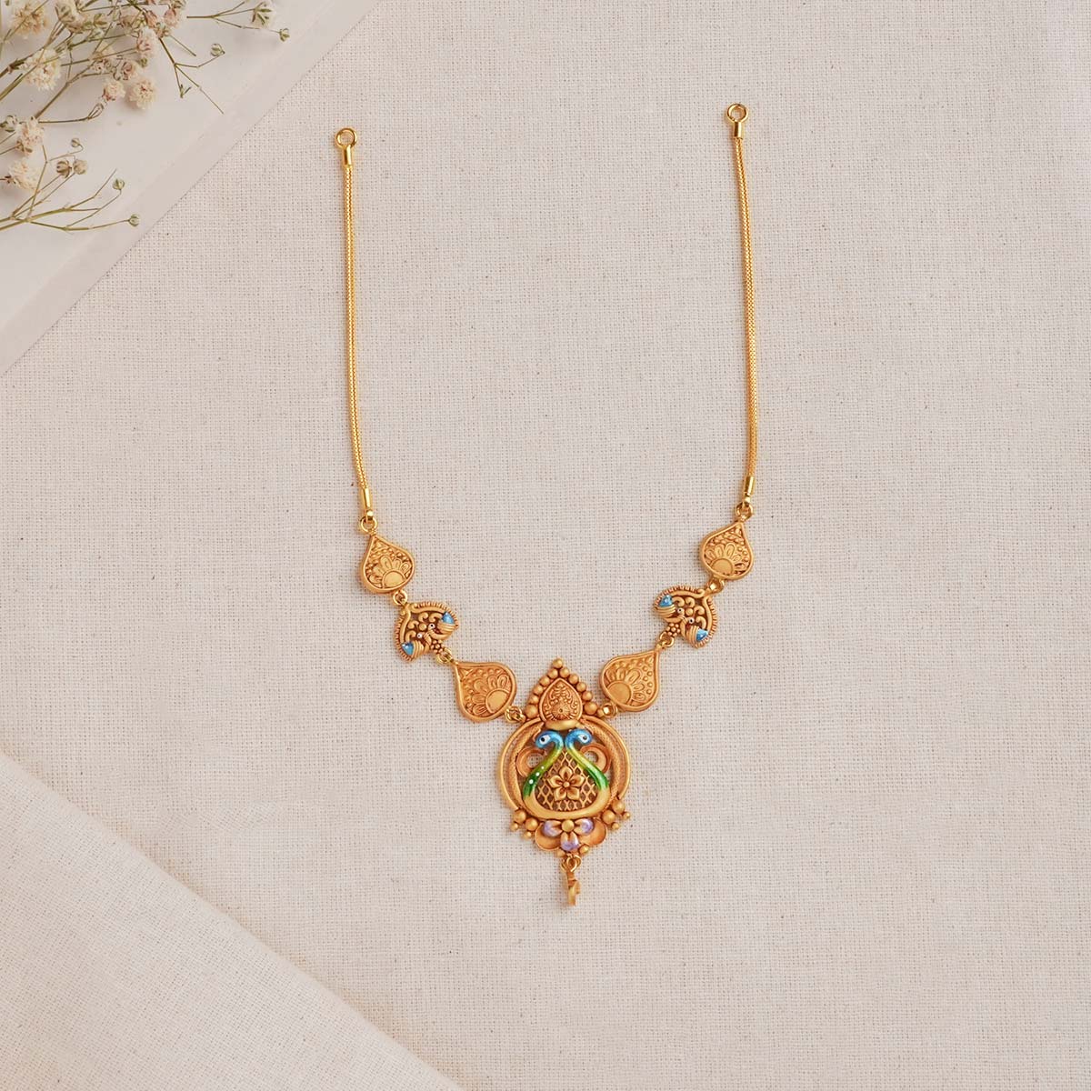 Peacock Short Necklace