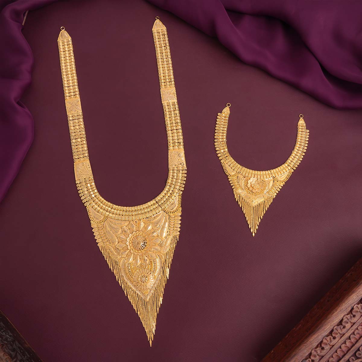 Stunning Gold Short & Long Necklace