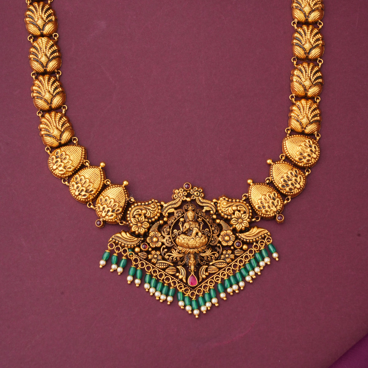 Anvikha Charm Antique Short & Long Necklace Set