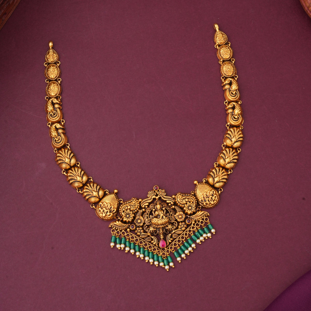 Anvikha Charm Antique Short & Long Necklace Set