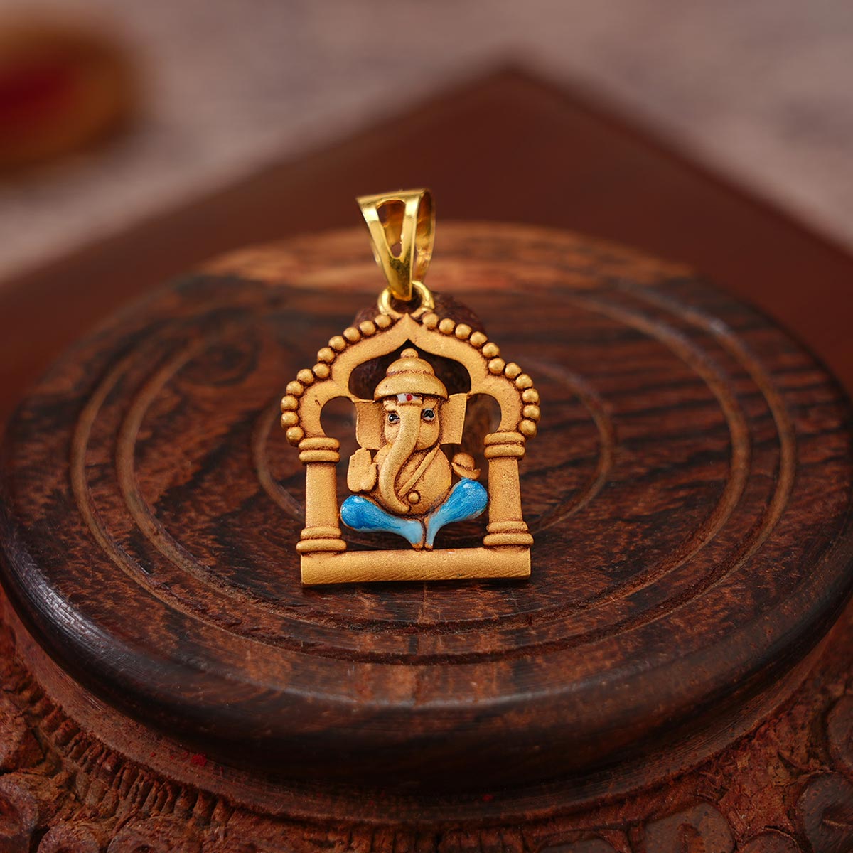Boys Vinayaka Locket Gold Buy Boys Short Chain With Ganesh Pendant
