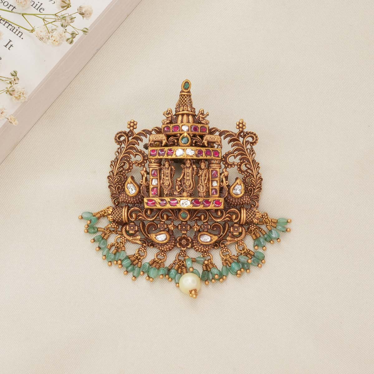 Temple Glow Antique Pendant