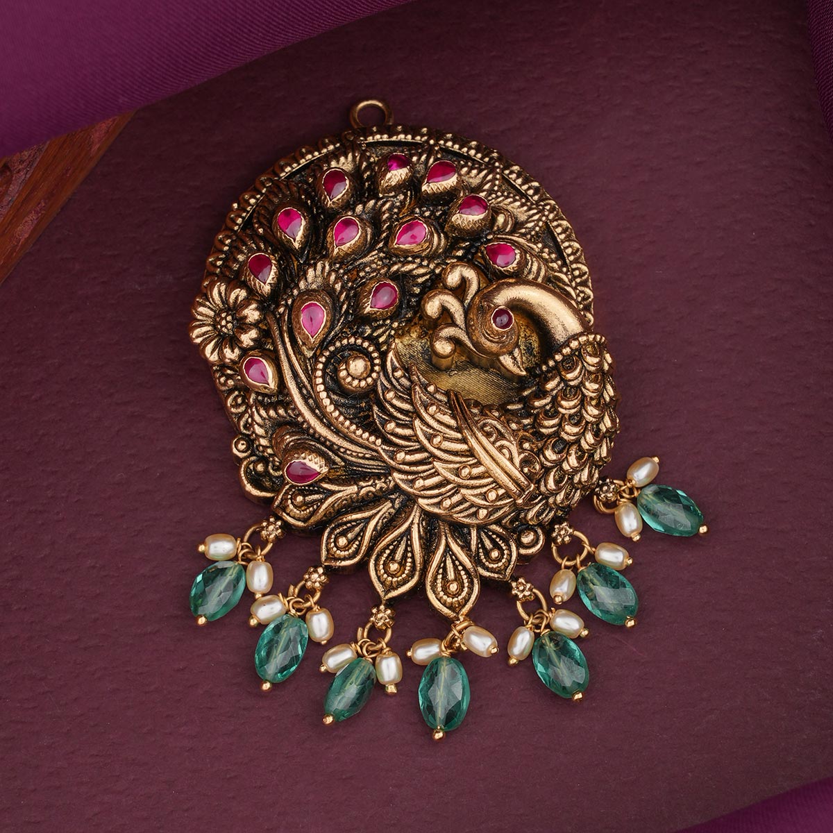 Peacock Antique Pendant