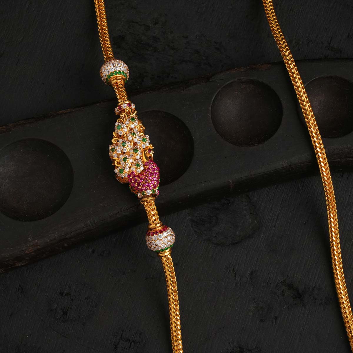 Peacock Mugappu Chain