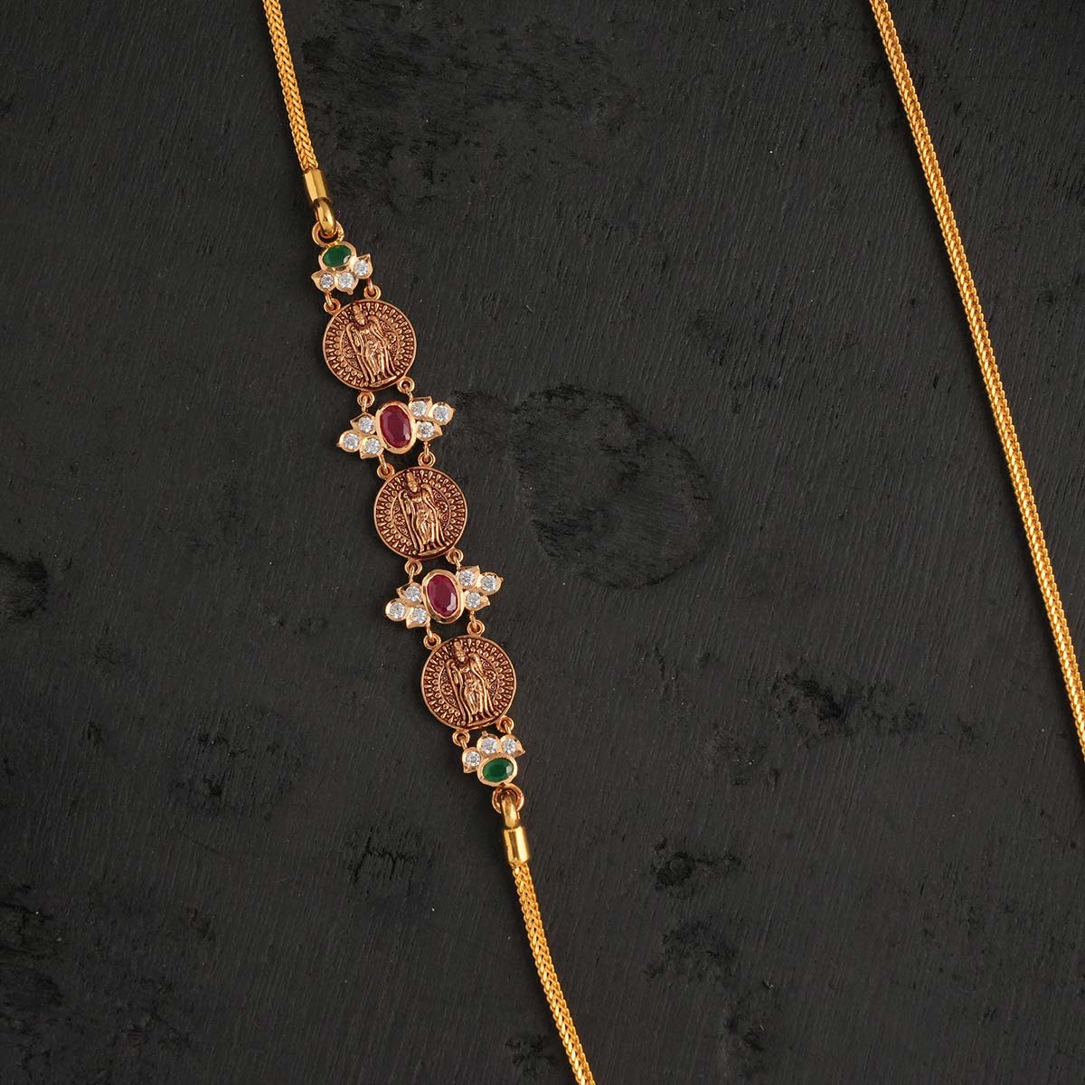 Golden Charms Mugappu Chain