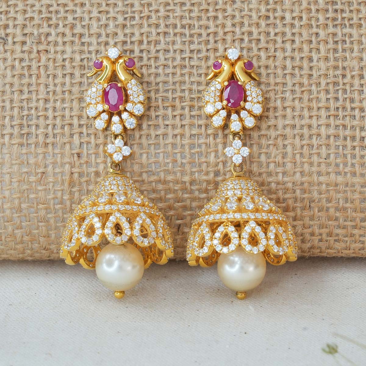 Dual Bird Jhumkas