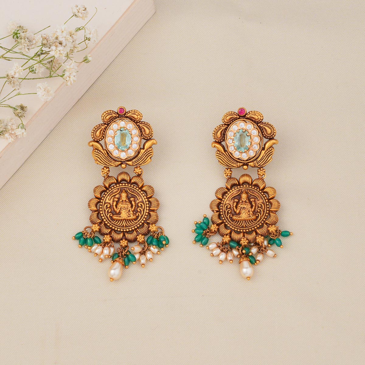 Lakshmi Long Earrings