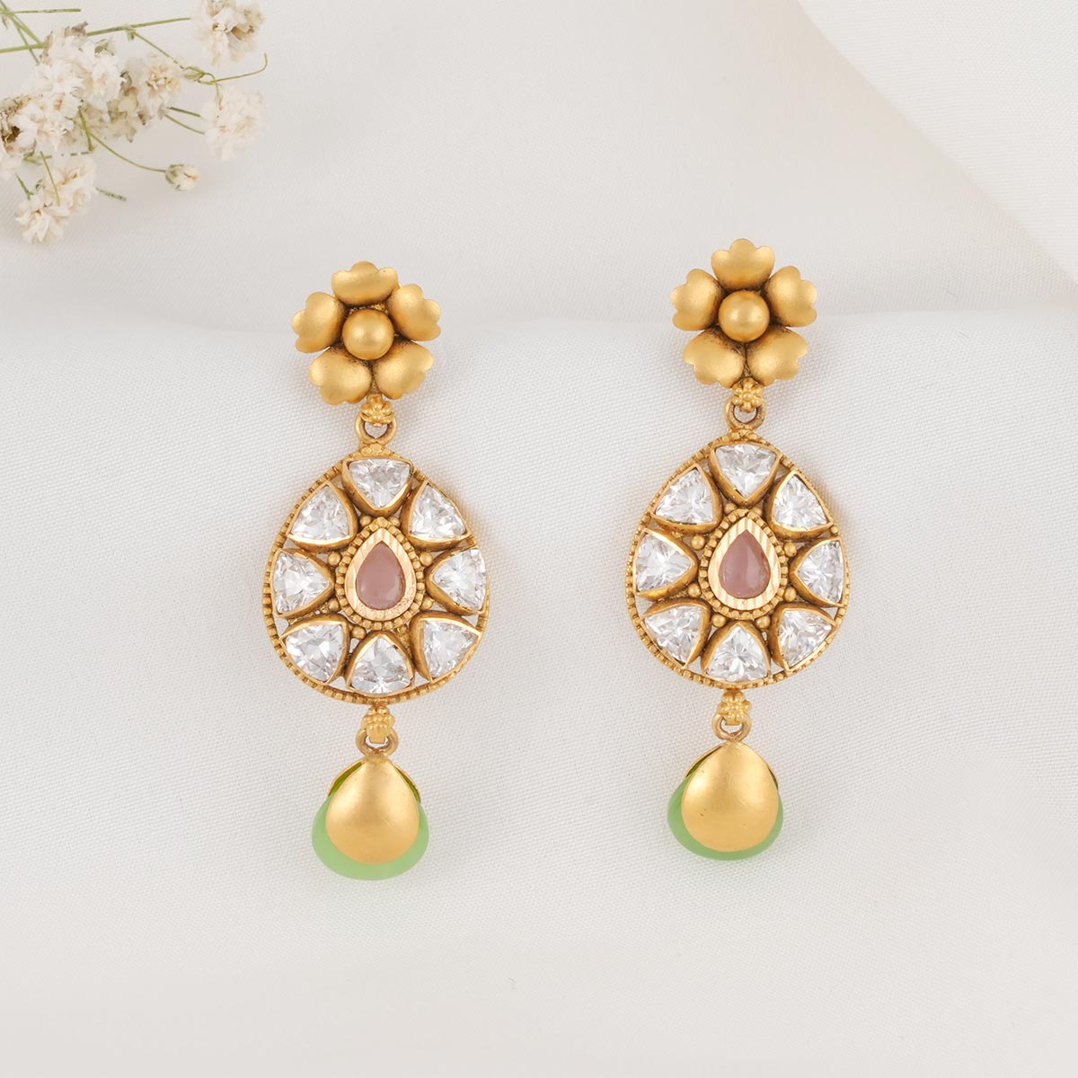 Mansika Long Earrings