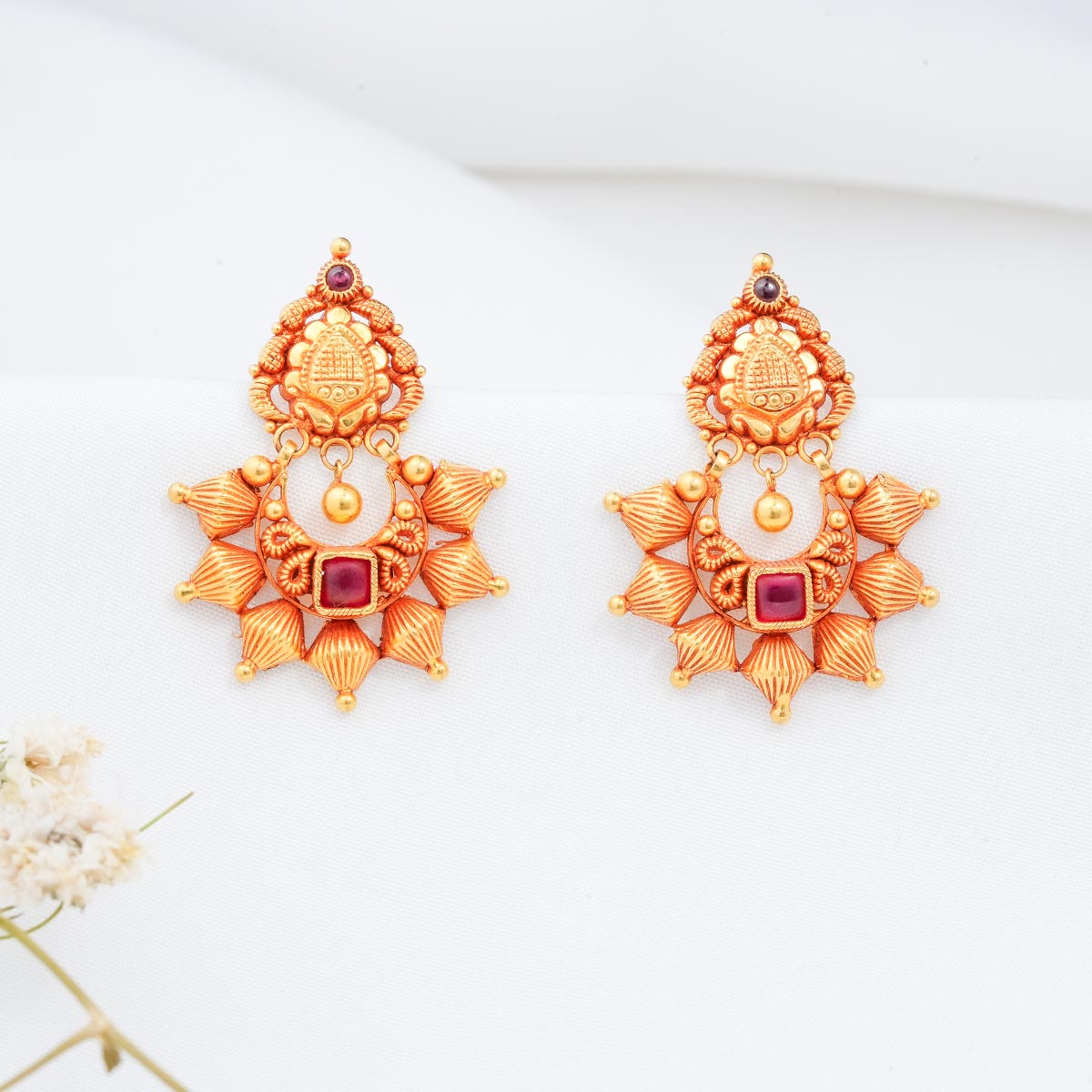 Antique Charm Long Earrings