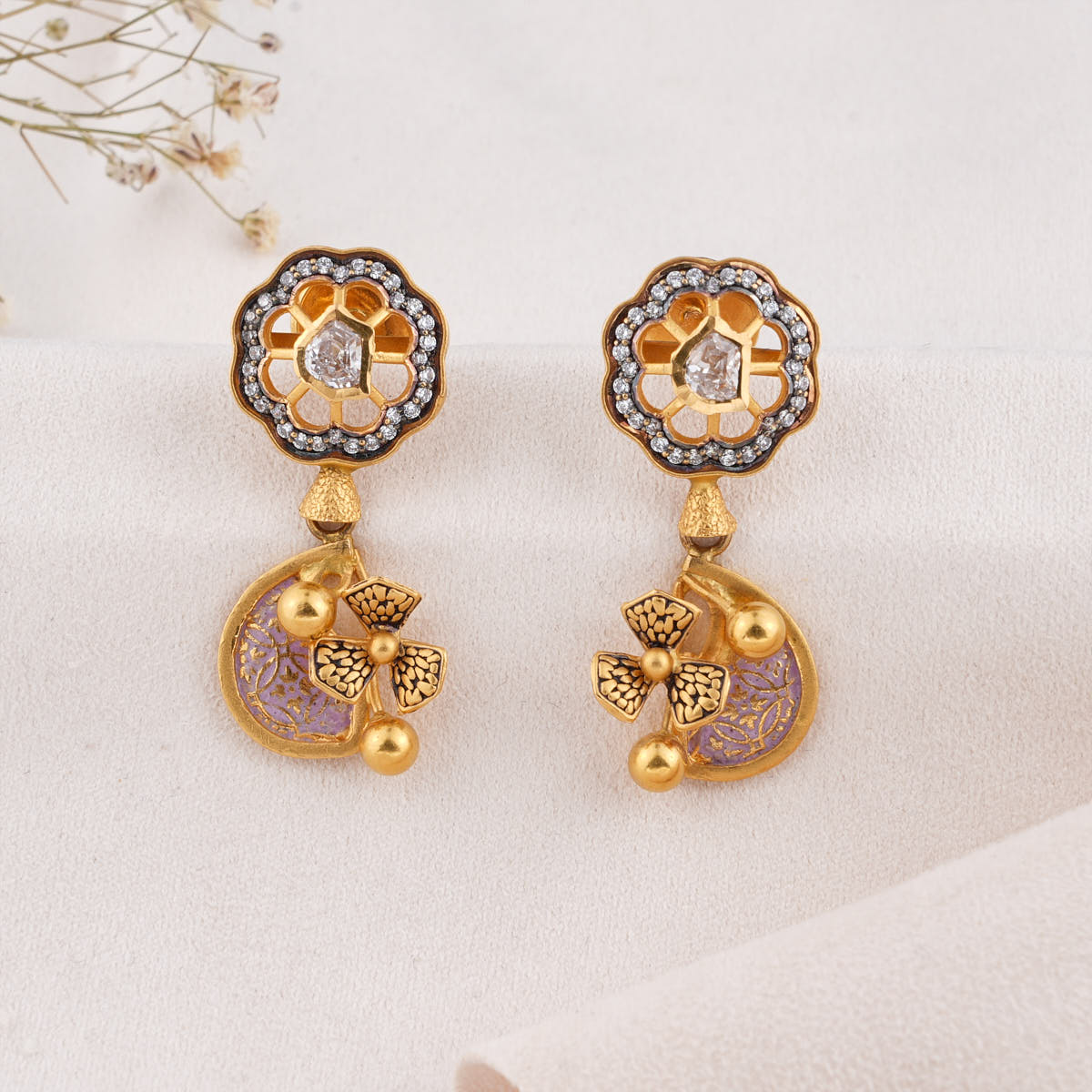 Roshitha Long Earrings