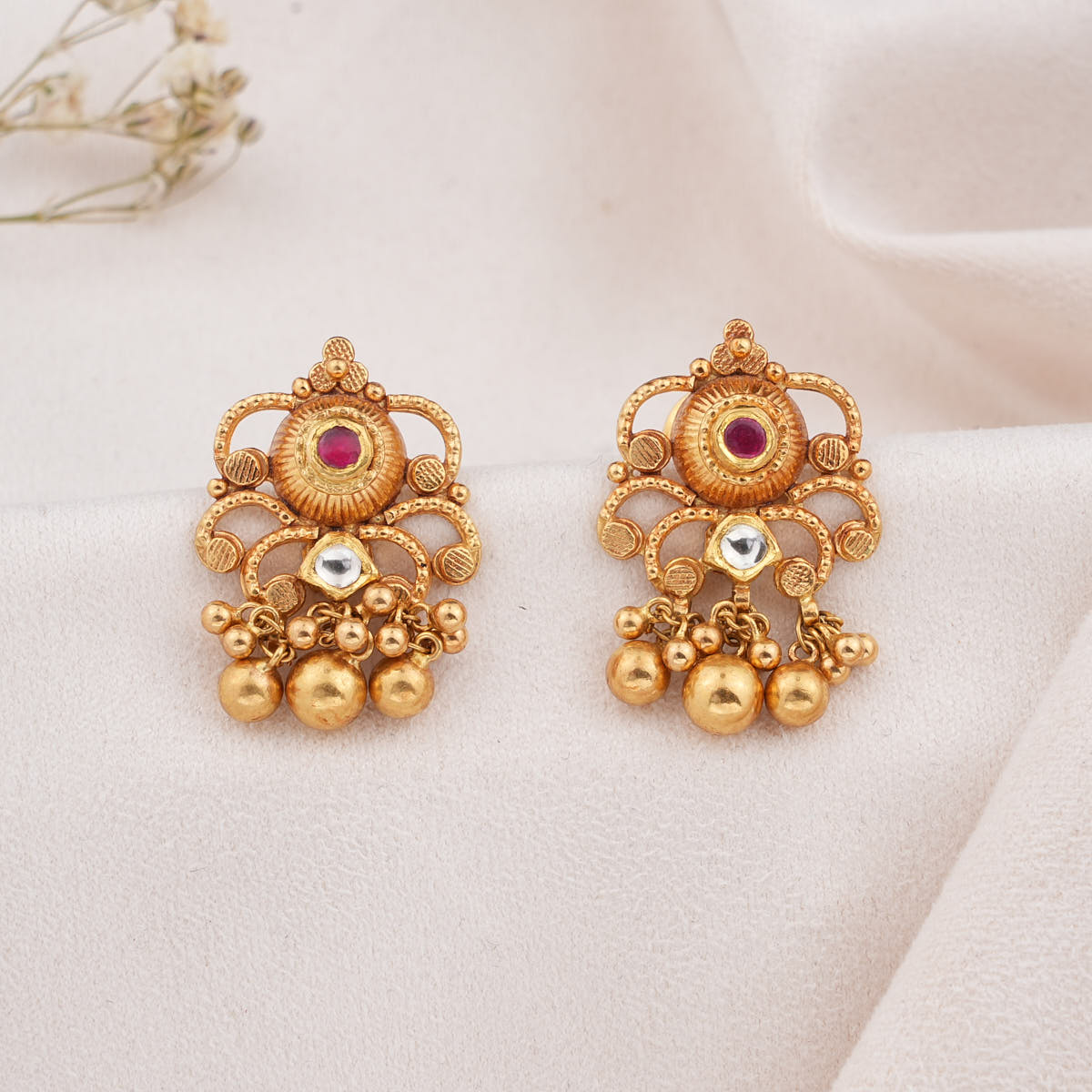 Aarthikaa Antique Drops Earrings