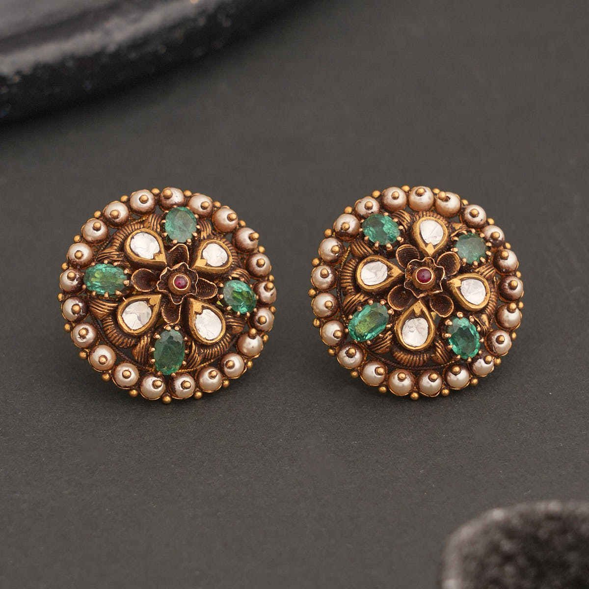 Royal Aura Antique Studs