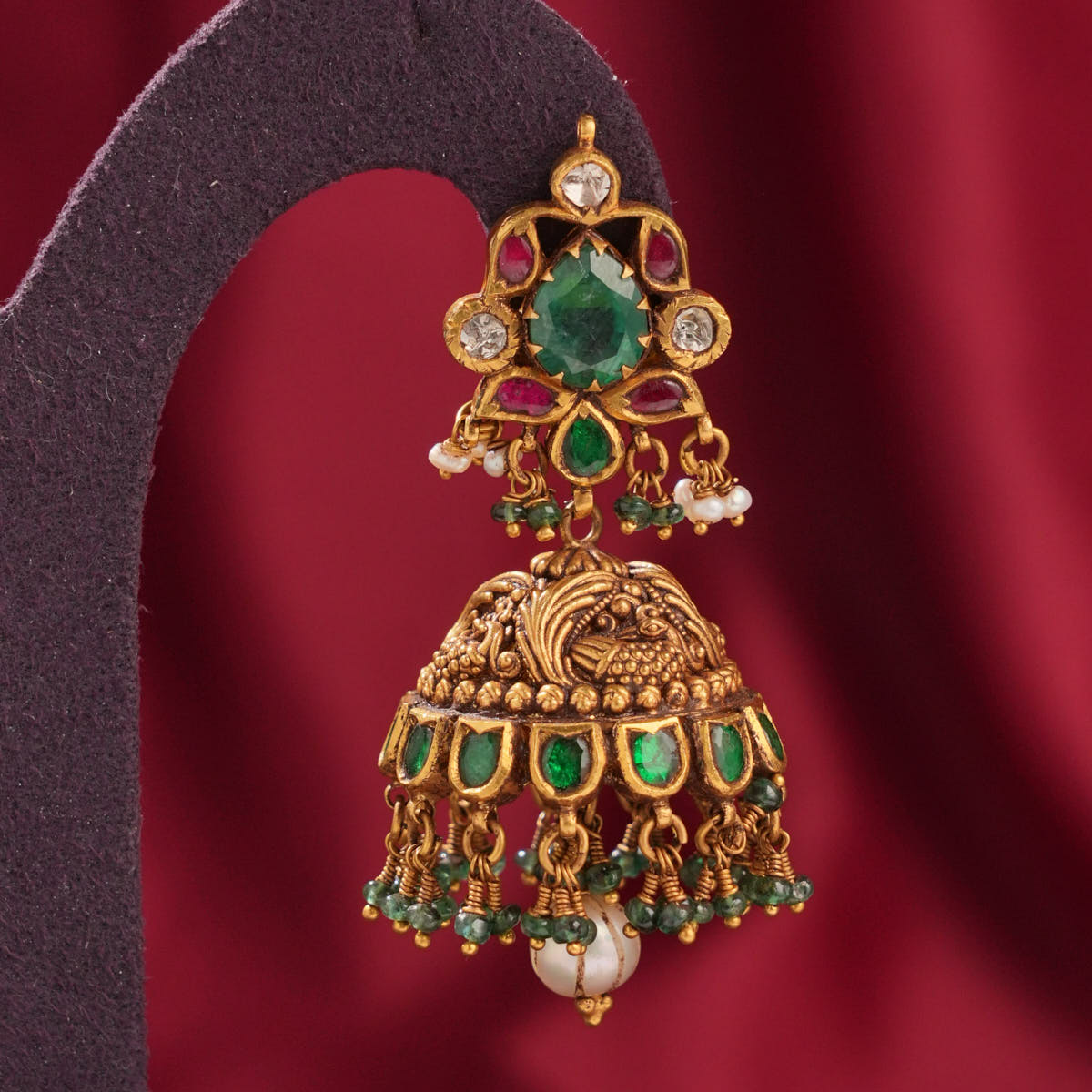 Zaara Antique Jhumkas
