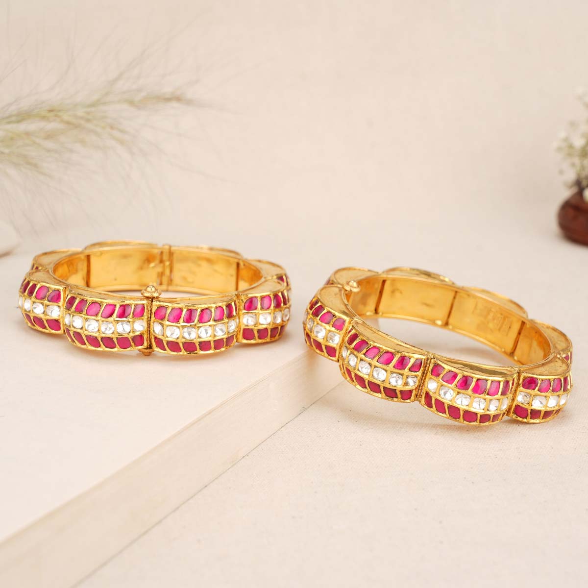 Mesmerizing Kundan Bangles