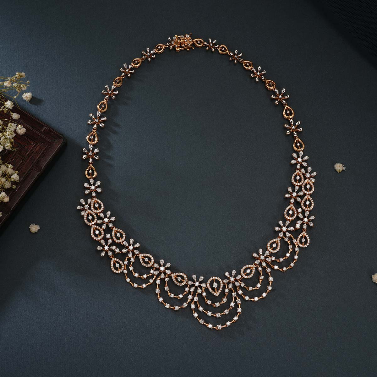 Shakshikha Diamond Short Necklace