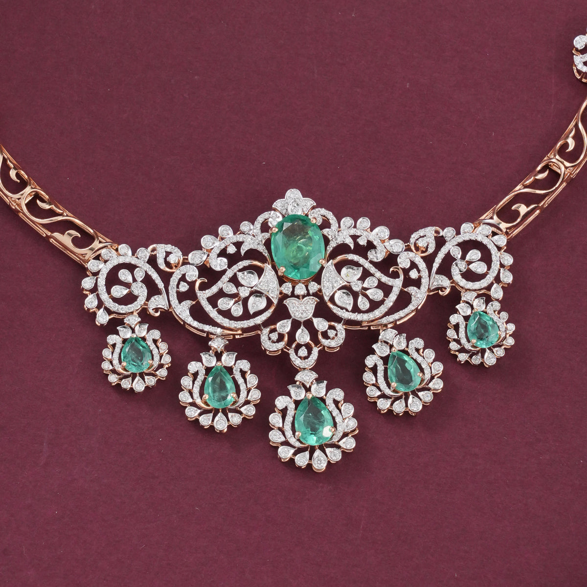 Majestic Beauty Diamond Short Necklace