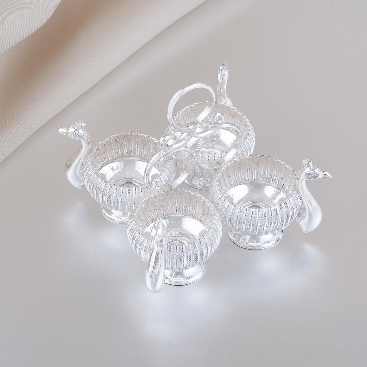 Pooja Kothu Kinnam With Peacock Design