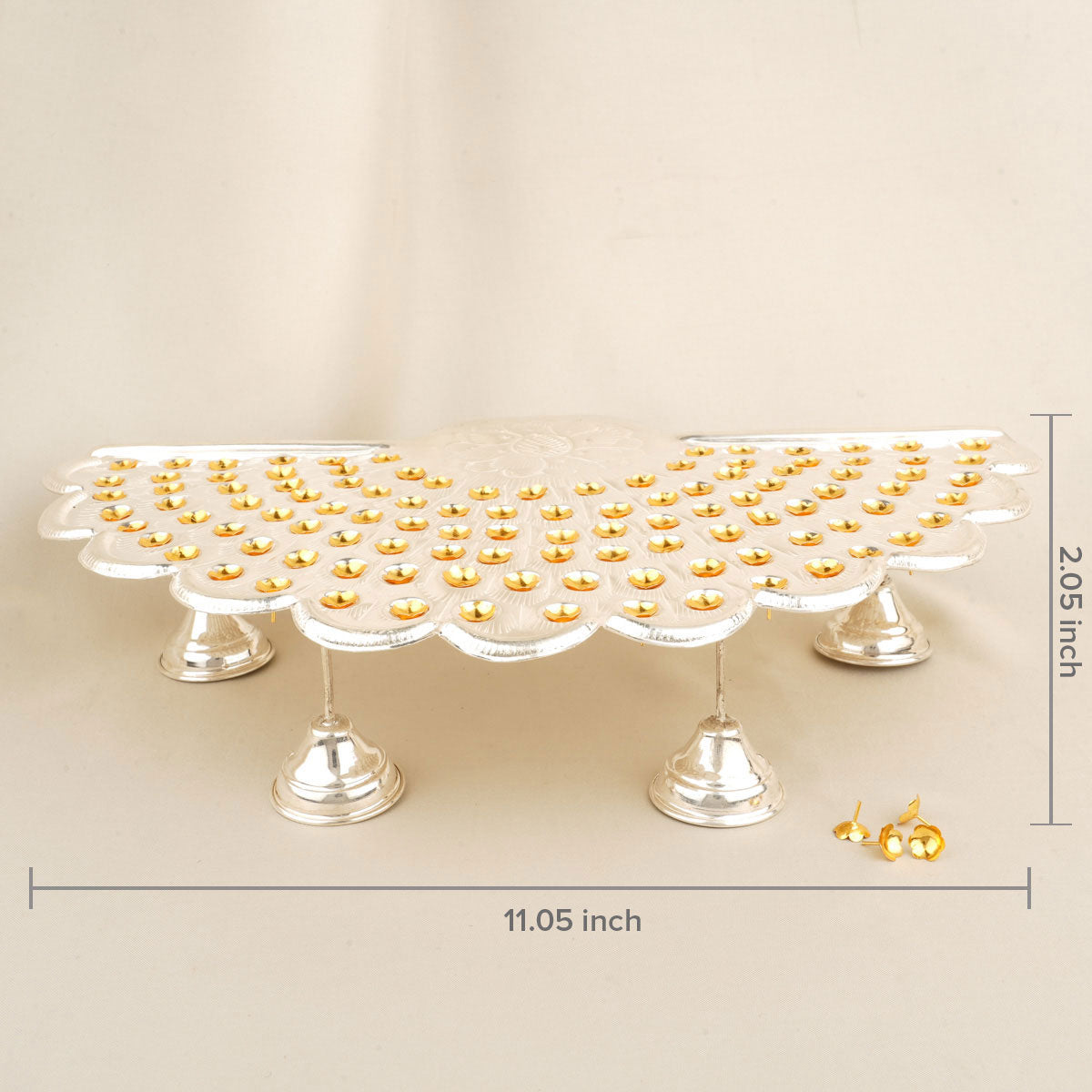 Silver Flower Stand