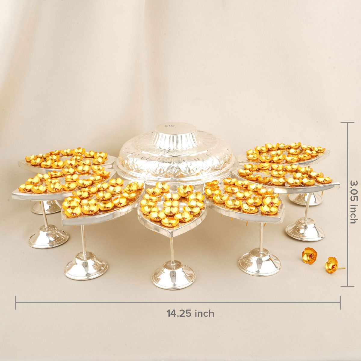 Silver Flower Stand