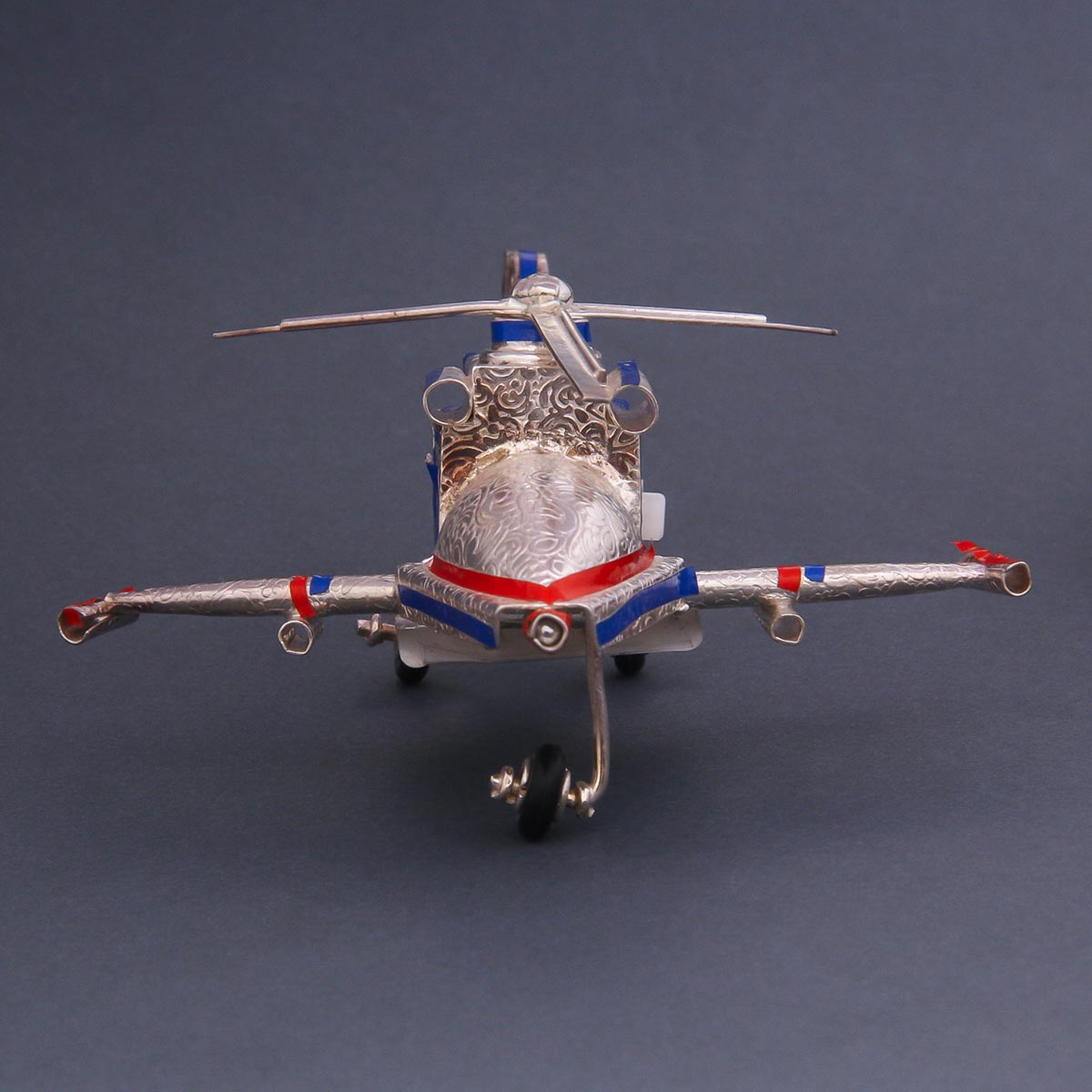 Silver Helicopter Miniature Collection