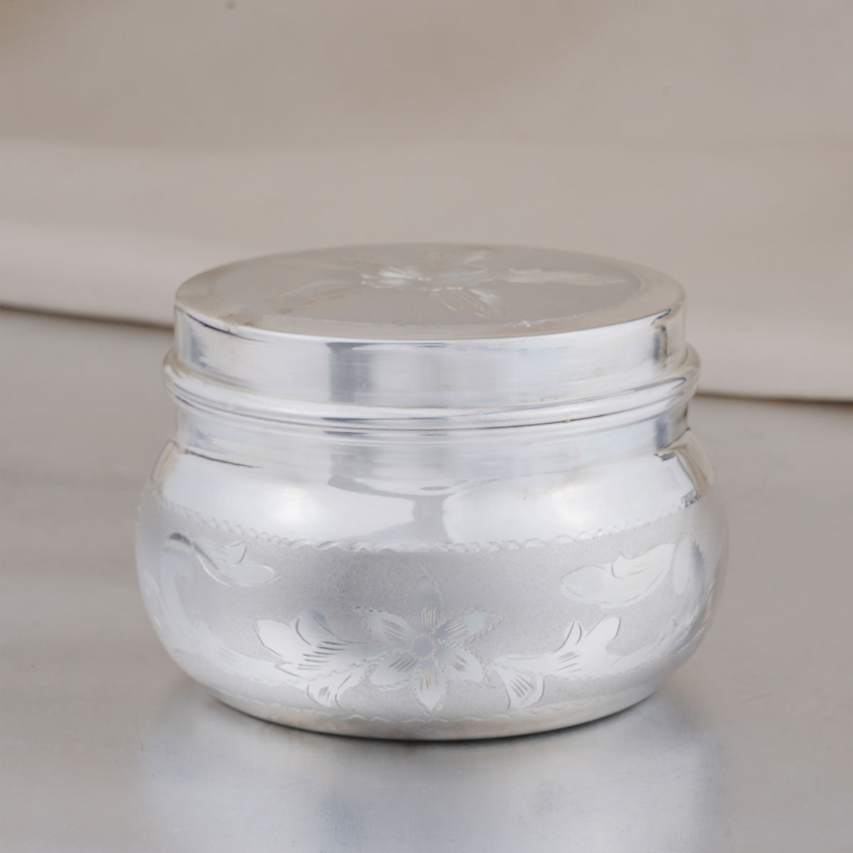 Silver Powder Box