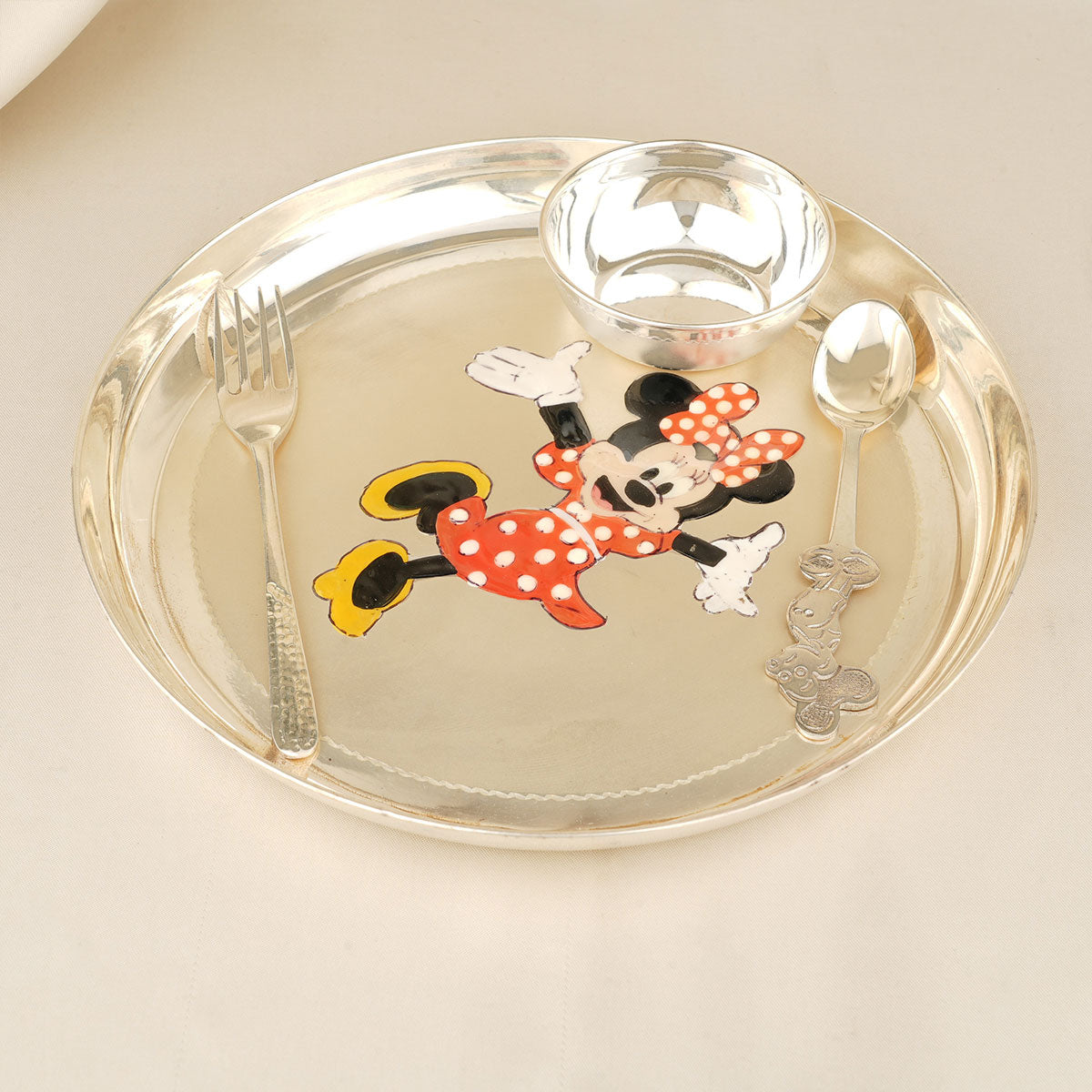 Mickey Mouse Silver Dinner Set