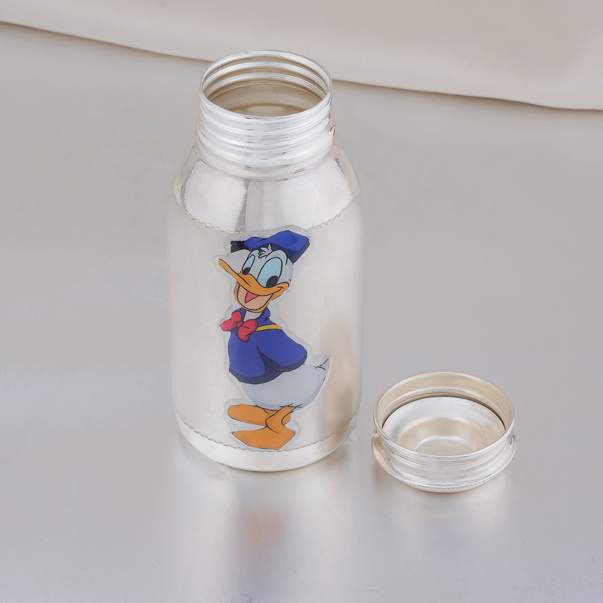 Silver Feeding Bottle