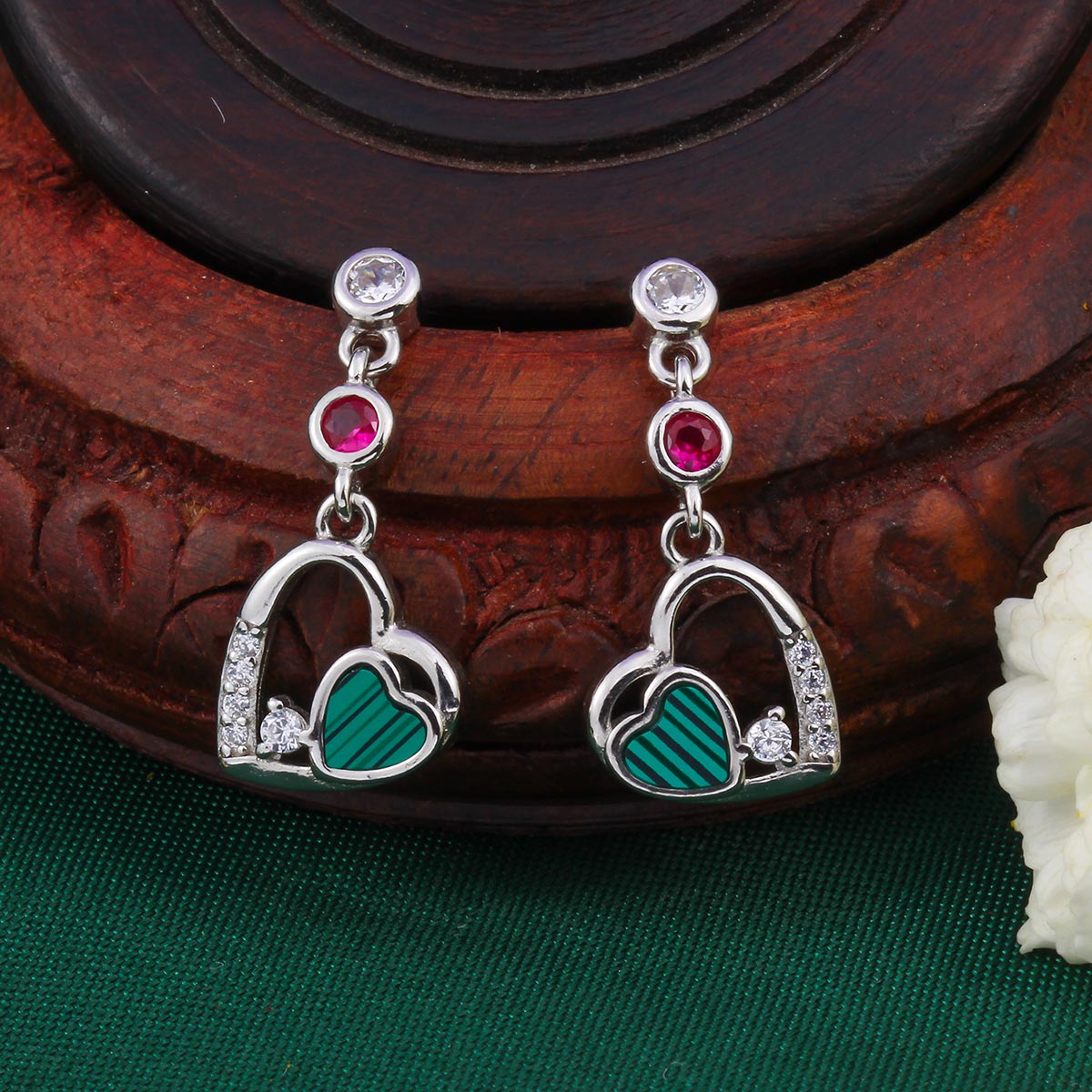Liyara Silver Long Earrings