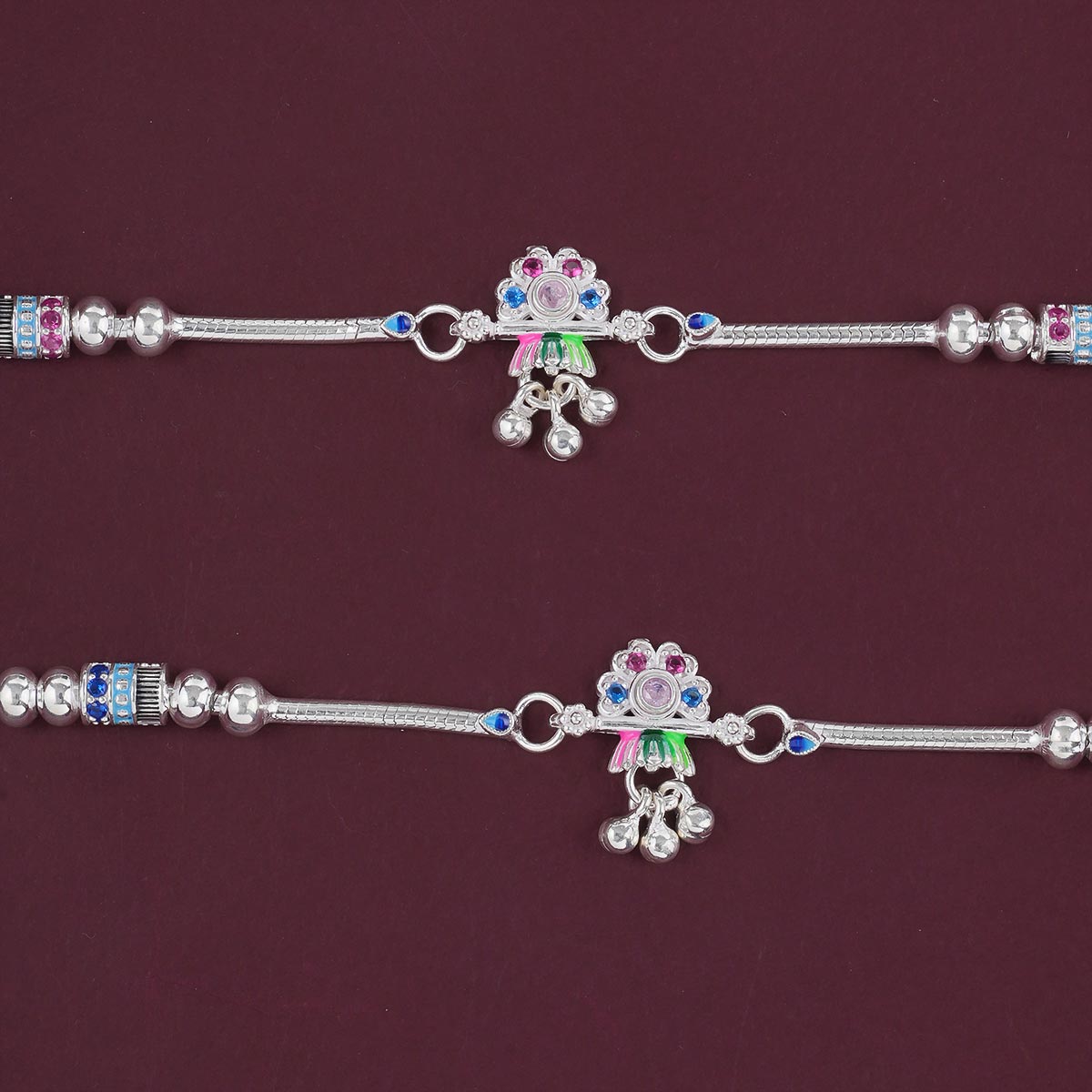 Facinate Silver Anklet