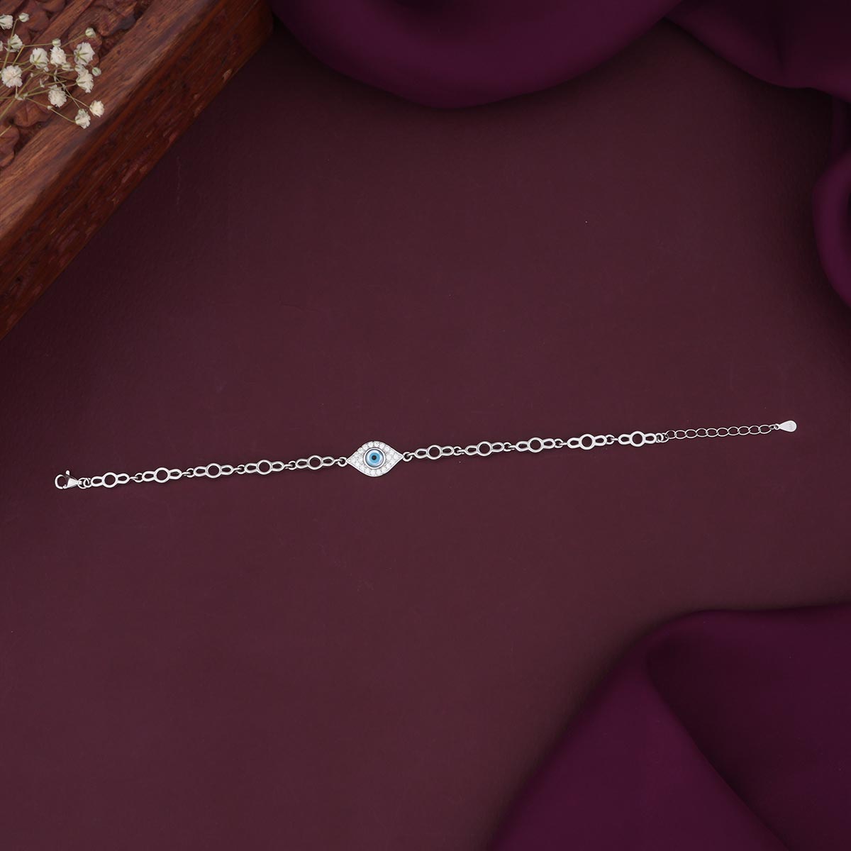 Evil Eye Silver Bracelet