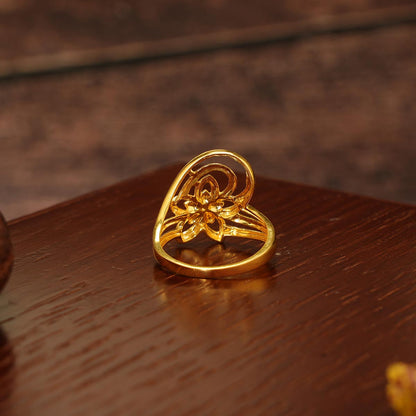 Grand Floral Gold Ring