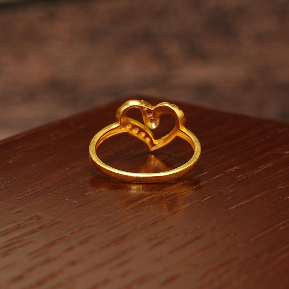 Love Heart Gold Ring