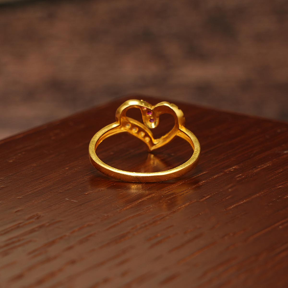 Love Heart Gold Ring