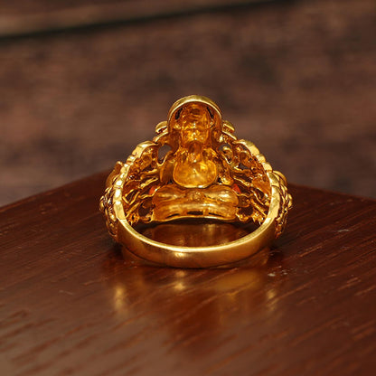 God Ganesha Gold Ring