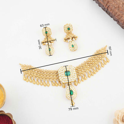 Gleaming Choker Necklace Set