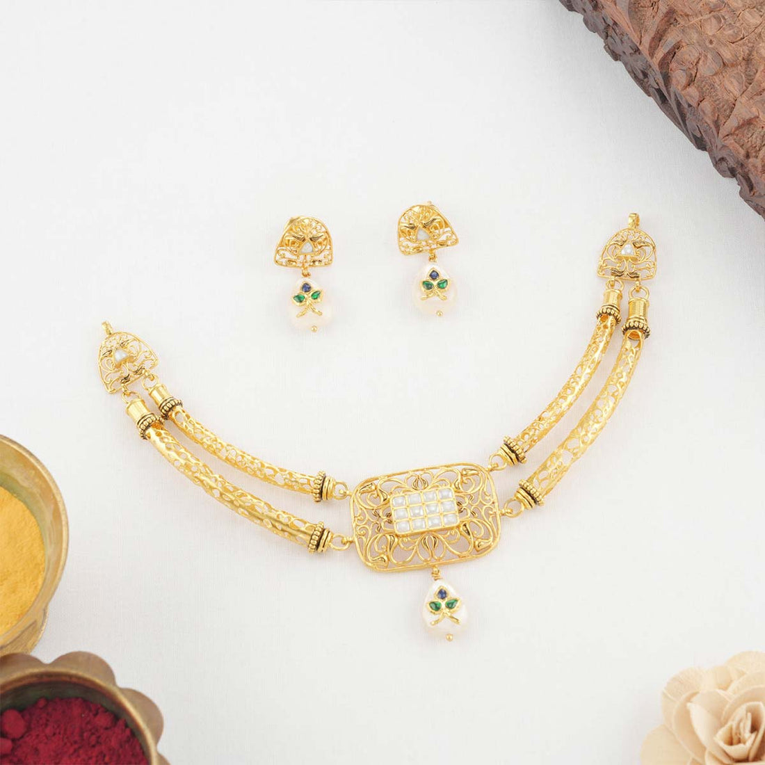 Royal Kundan Necklace Set