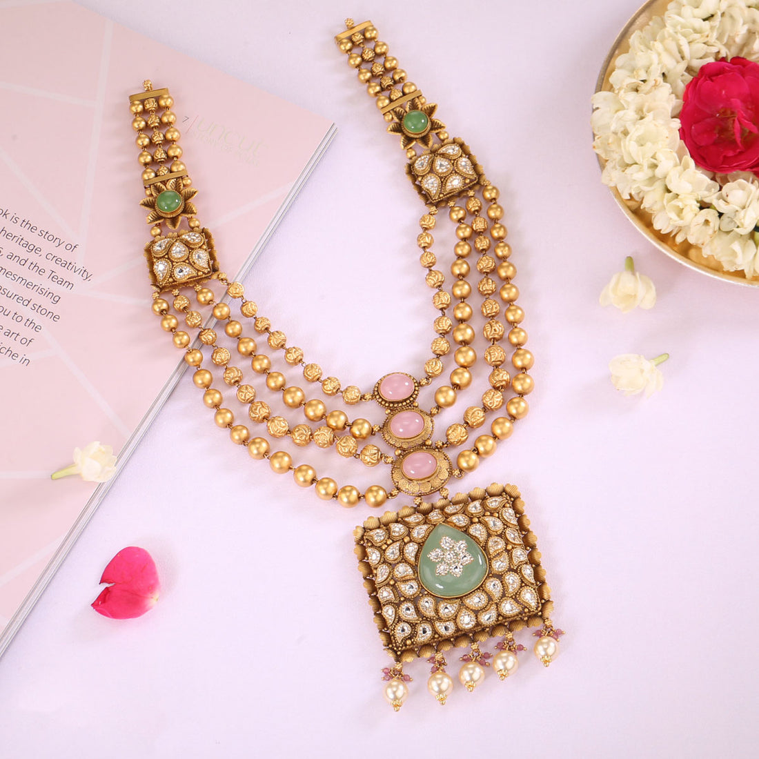 Designer Kundan Long Necklace