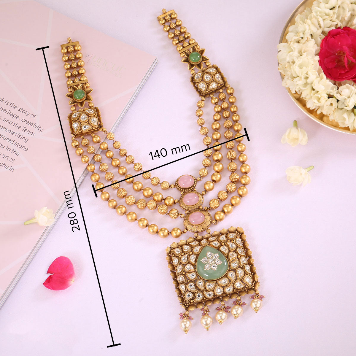 Designer Kundan Long Necklace