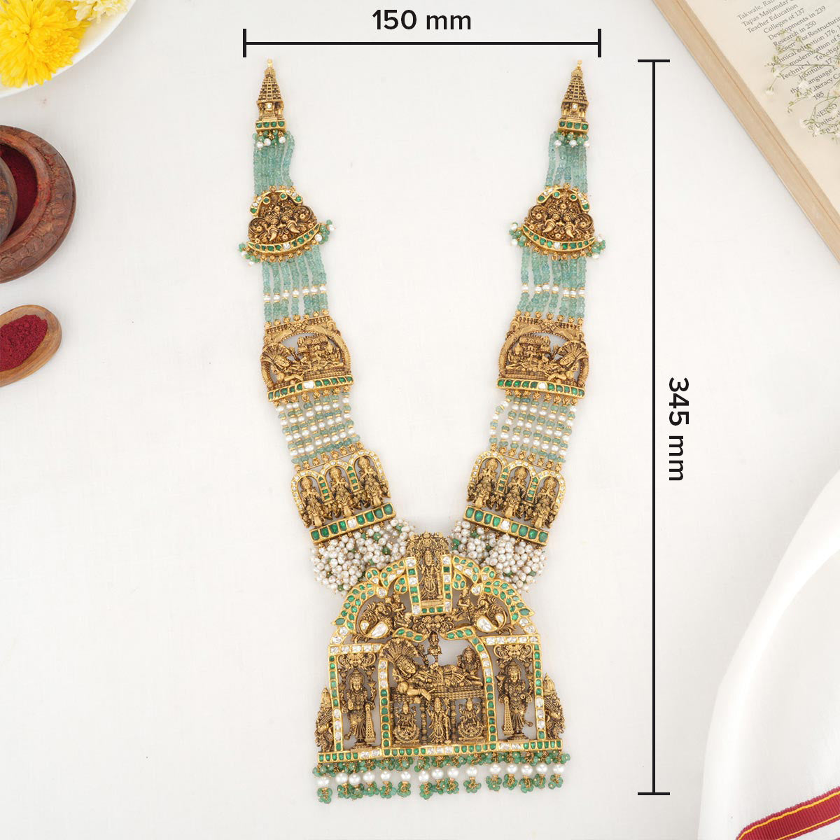 Vishnu Nagas Long Bridal Necklace