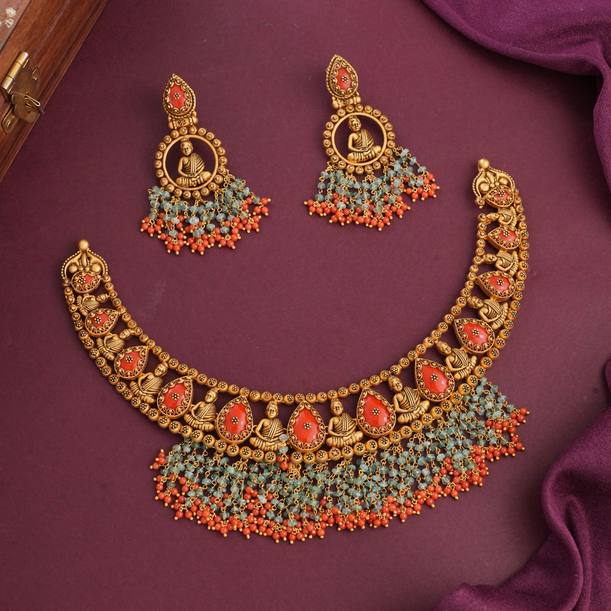 Lathika Short Necklace Set