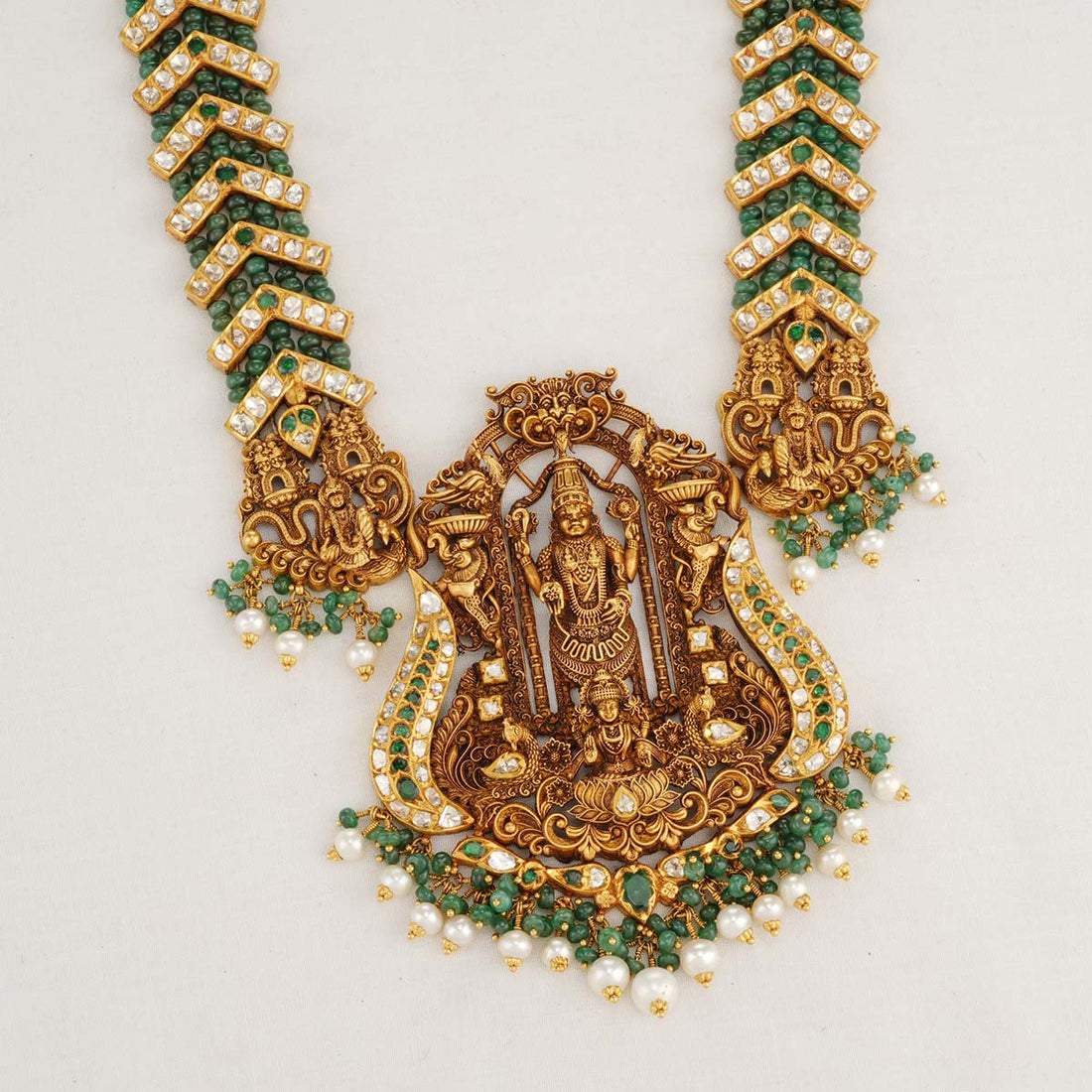 Nikashika Nagas Long Bridal Necklace