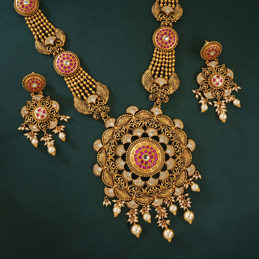 Pranitha Antique Necklace set