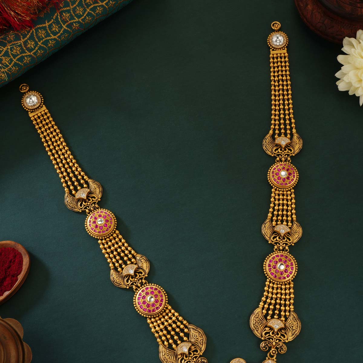 Pranitha Antique Necklace set