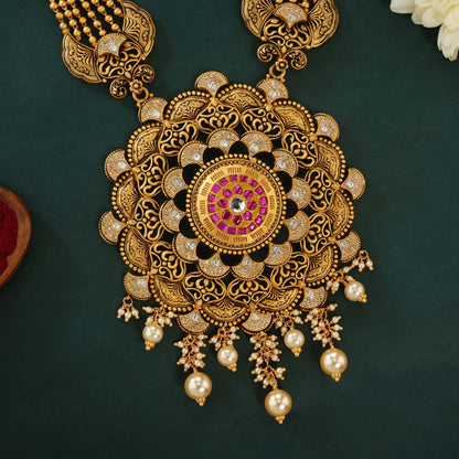 Pranitha Antique Necklace set